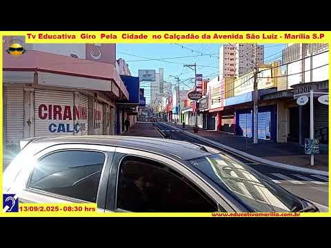 Tv Educativa Giro pela Cidade Avenida São Luiz em Marília S.P