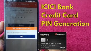 How to generate ICICI Credit Card Pin in iMobile Pay | ICICI Credit Card PIN Generation