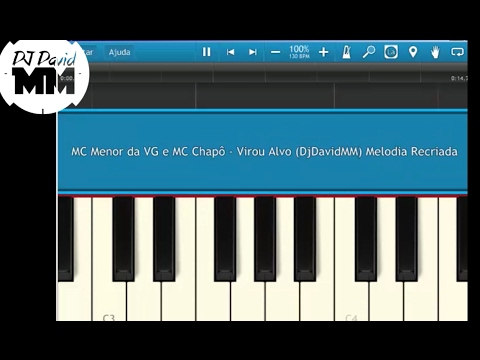 MC Menor da VG e MC Chapô - Virou Alvo ( Tutorial Aula Piano / Teclado )