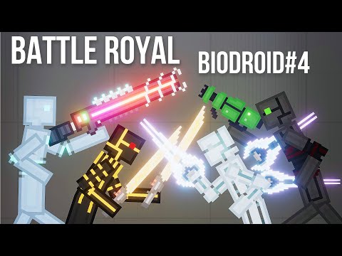 Battle Royal Biodroid#4  - Who will survive at last [People Playground 1.19.1]