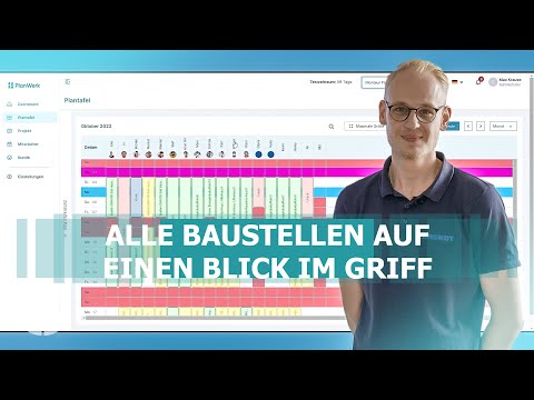 Digitale Mitarbeiter- und Projektplanung mit der PlanWerk App | SHK-TV Markt