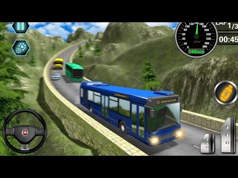 bus driving 3D hill station features | Android gameplay | 2019