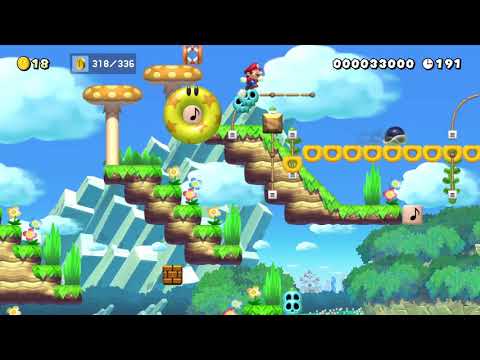 Automatic level　don't move *^* by たぼっち 🍄 Super Mario Maker 2 ✹Switch✹ #awu
