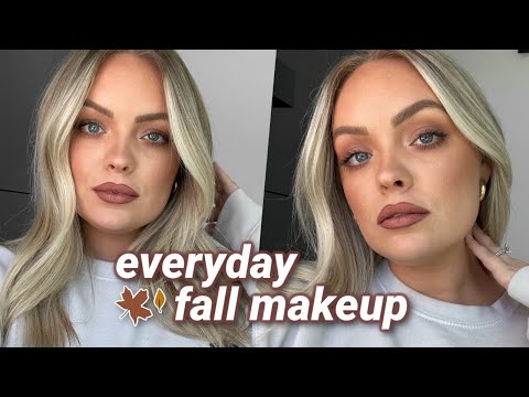EASY EVERY DAY FALL MAKEUP ROUTINE TUTORIAL 🍂 Tips, Tricks & Techniques for Beginners!
