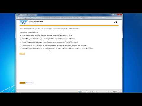 SAP ERP System Navigation - Post Assessment