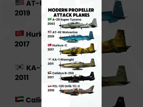 🔥 Modern Propeller Warplanes Compared | Super Tucano vs Wolverine vs Hurkus