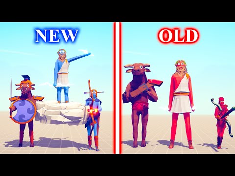 NEW ANCIENT Team vs OLD ANCIENT Team - Totally Accurate Battle Simulator TABS