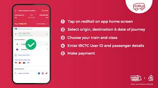 How to book a train ticket on redRail by redBus ?