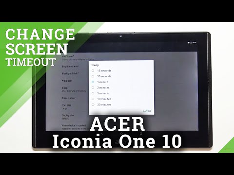 How to Change Screen Timeout in ACER Iconia One 10 – Adjust Screen Sleep Time