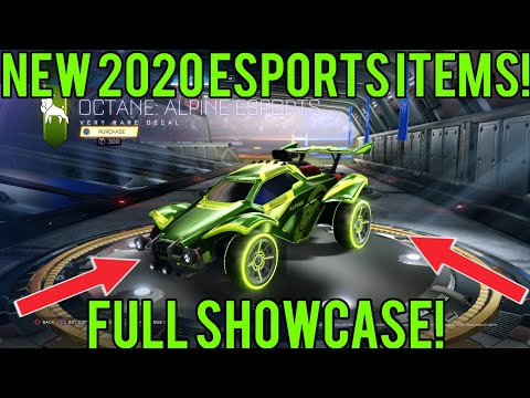 *NEW 2020* ESPORTS ITEMS CATALOGUE SHOWCASE! (ROCKET LEAGUE ESPORTS ITEMS 2020 SHOWCASE!)