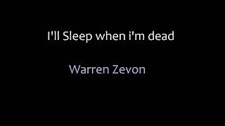 Warren Zevon - Dirty life and times