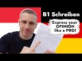 GERMAN B1 Exam WRITING GUIDE Deutsch Goethe B1 Schreiben