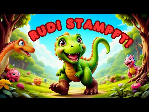 🦕 Mächtiger Dinosaurier Rudi | Prähistorisches Stampf-Abenteuer zum Mitmachen! 🌿