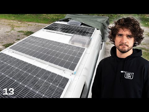 Installing Solar Panels on a Van | Mercedes Sprinter Van Conversion #13