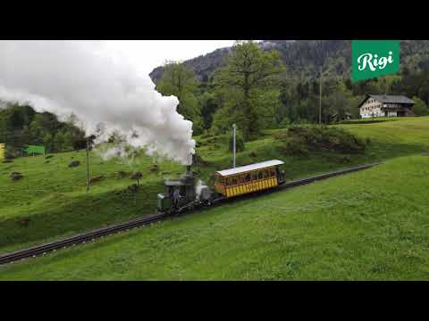 Lok 7 bei der Testfahrt auf die Rigi