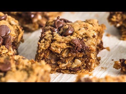 Healthier Peanut Butter Banana Oatmeal Bars