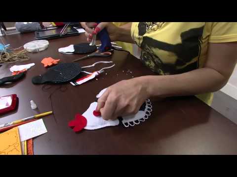 Mulher.com 05/09/2014 - Galo porta recados em feltro por Chrys Altran