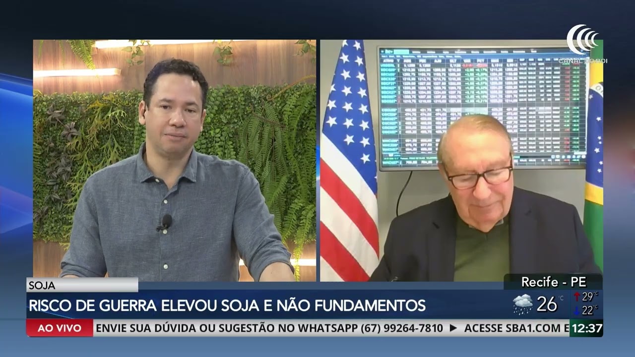 Soja recua em Chicago com clima favorável e pressão do petróleo