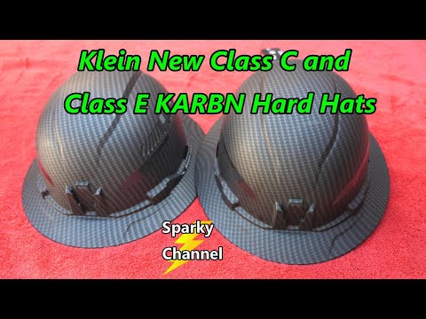 Klein New KARBN Hard Hats Class C and E and the Difference Between Them