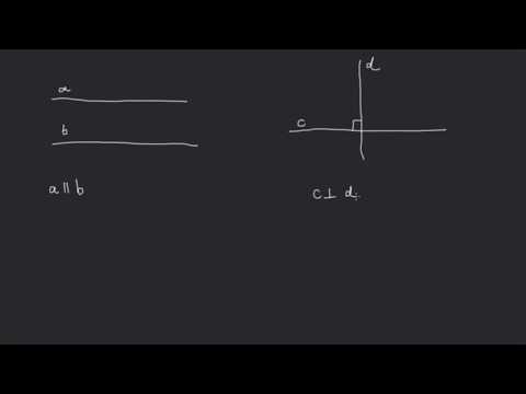 Drepte paralele. Drepte perpendiculare