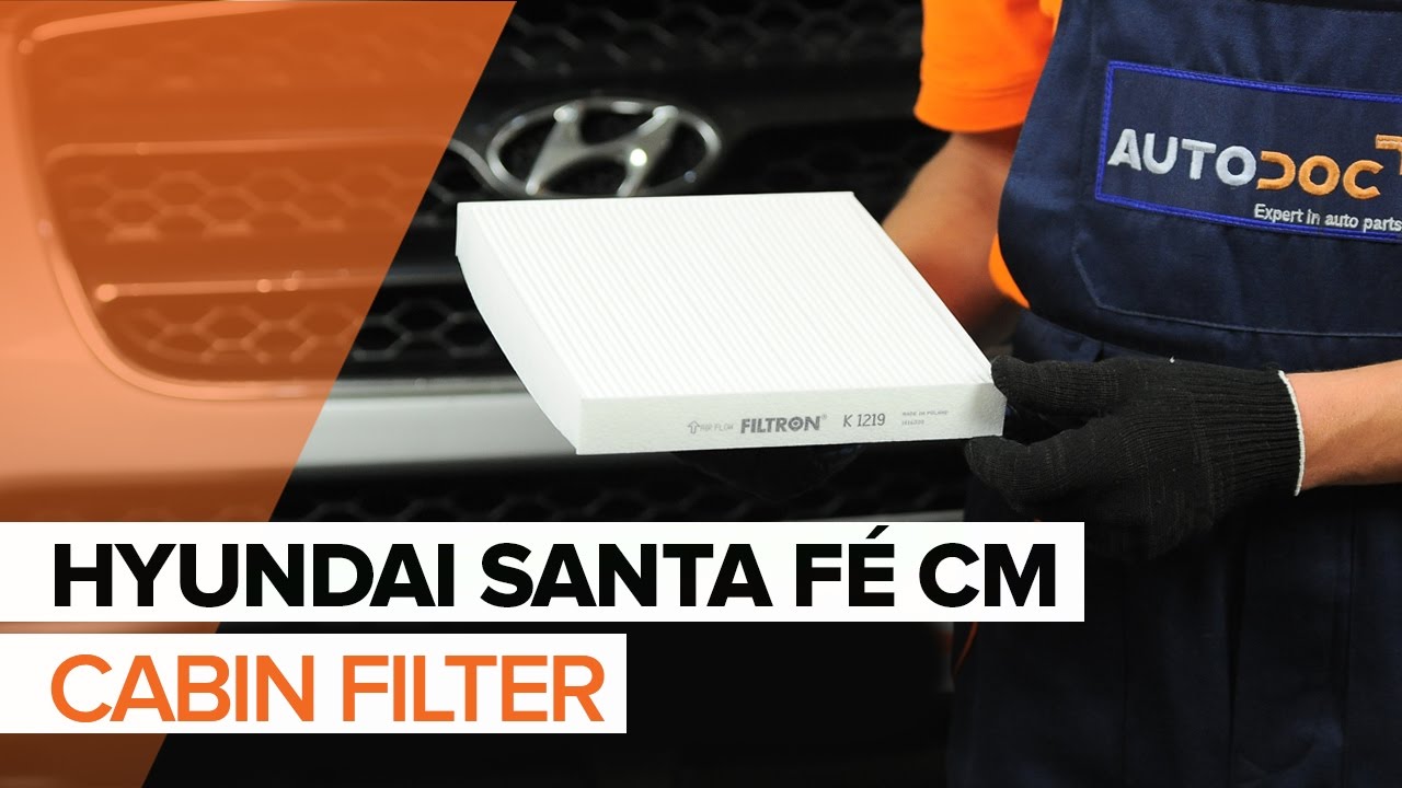 Kuidas vahetada Hyundai Santa Fe CM salongifilter – õpetus