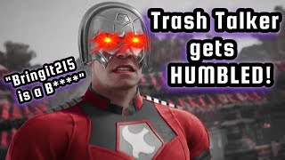 Trash talker eats humble pie