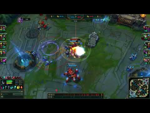 amazing akali 1v5 (almost solo) penta kill!