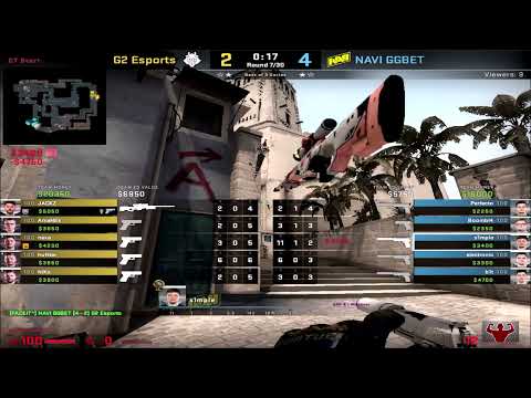 CSGO POV DEMO S1mple (Na`Vi)(30-10) vs G2 / mirage / BLAST Premier World Final 2021