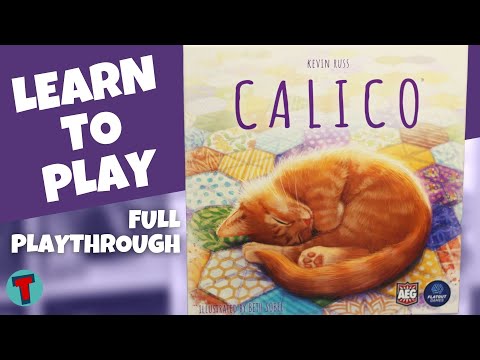 Calico Board Game | Learn to Play | Full Solo Playthrough | Totally Tabled