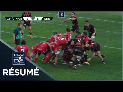 PRO D2 - Résumé RC Narbonnais-FC Grenoble Rugby: 32-32 - J27 - Saison 2021/2022
