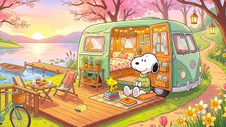 Cozy Lakeside Camper Van with Snoopy 🌅🚐 Peaceful Spring Jazz for Sunset Relaxation 🌸 Study & Focus MQDEFAULT Thumbnail