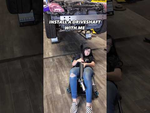 Install a driveshaft with me in my 350z drift car!