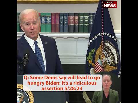 Biden Waves Off Democrats' Warning on Food-Stamp Work Rules: 'It's a Ridiculous Assertion' (May 28, 2023)