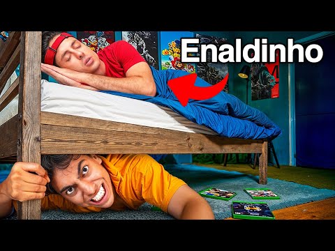 PASSEI A NOITE ESCONDIDO NA CASA DO ENALDINHO! 