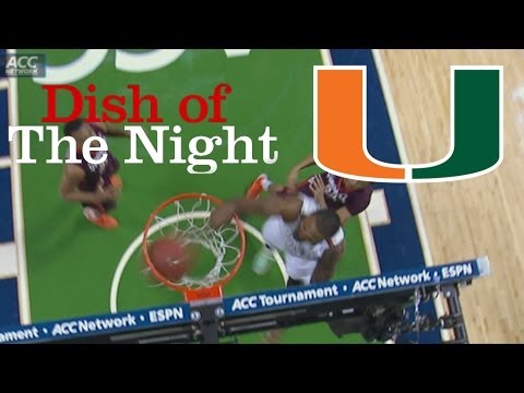 Miami's Rion Brown Serves Erik Swoope a Vicious Alley-Oop