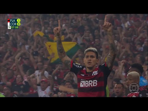 Gol de Pedro - Flamengo 1x0 Corinthians - Copa do Brasil 2022 FINAL
