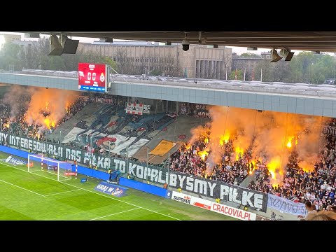 PL: Cracovia - Wisła Kraków [Derby, KS Fans]. 2022-05-01