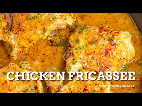 Chicken Fricassee (Cajun Style Smothered Chicken)