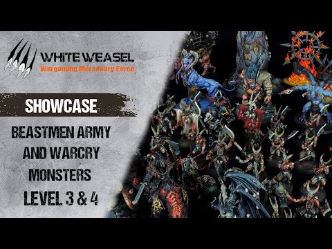 Beastmen army and Warcry monsters level 3&4