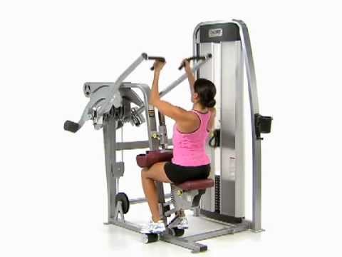 Bilateral, Close Grip Lat Pull  - Cybex Eagle Lat Pull