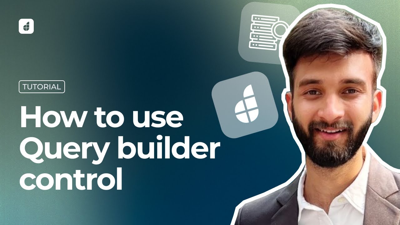 How to use Query builder control