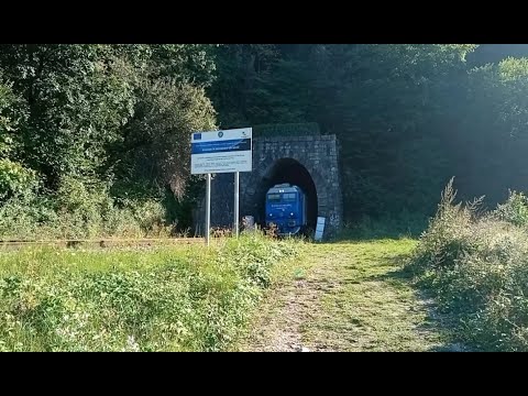 Trenul IR1833 Iasi-Timisoara la tunelul Suncuius