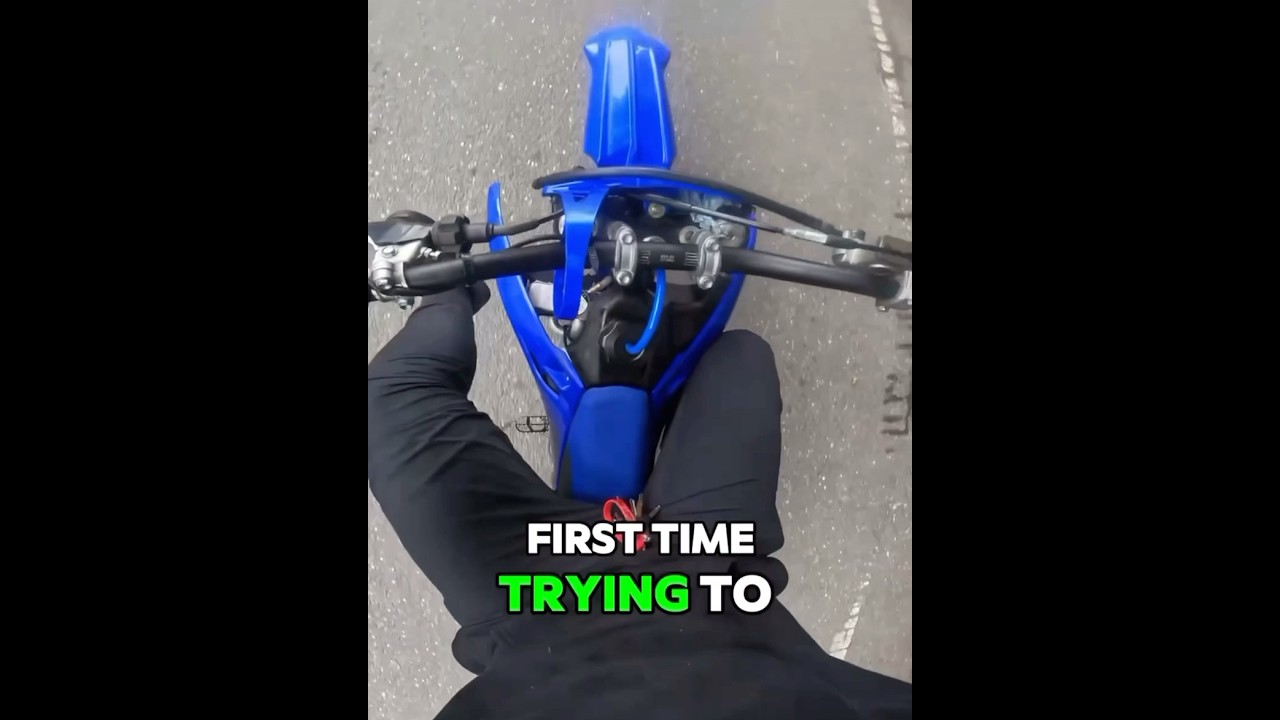 My first wheelie! #shorts