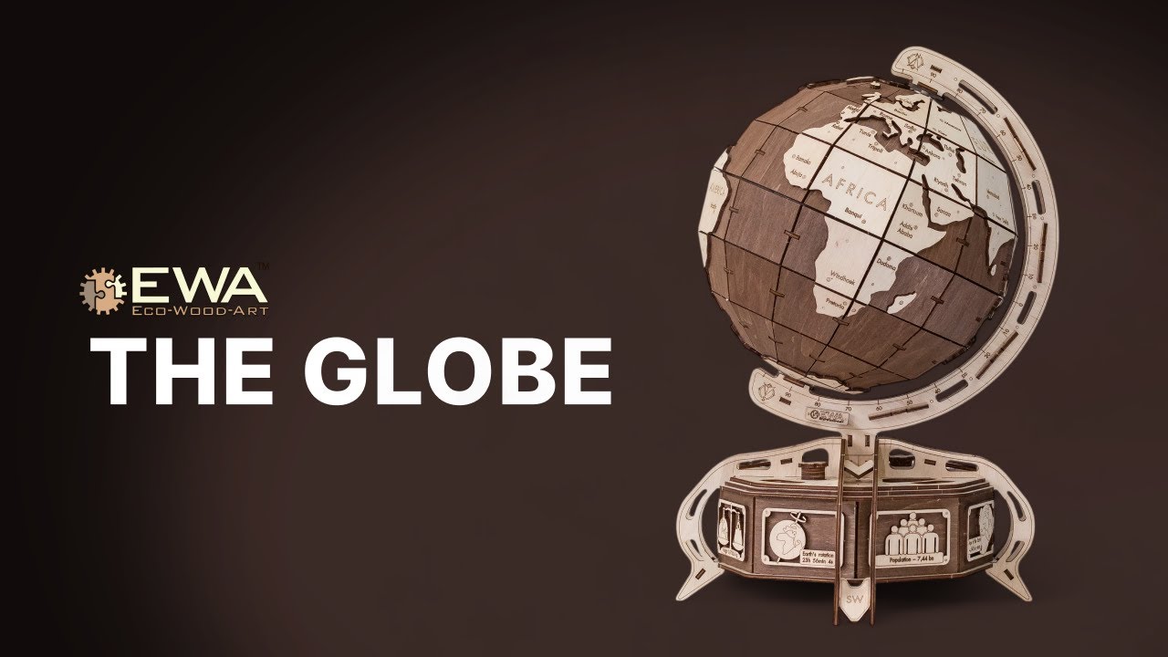 Eco-Wood-Art Construction kit Globe