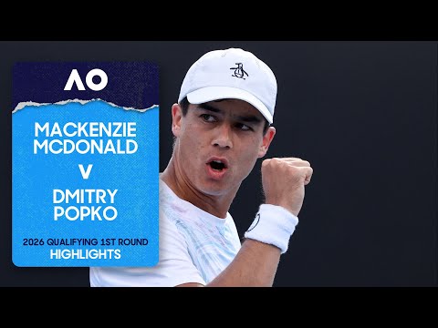 Mackenzie McDonald v Dmitry Popko Highlights | Australian Open 2026 Qualifying First Round