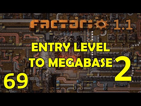 FLYING ROBOT FRAMES SETUP - Factorio 1.1 -Entry Level To Megabase 2-Let's Play Tutorial Ep 69