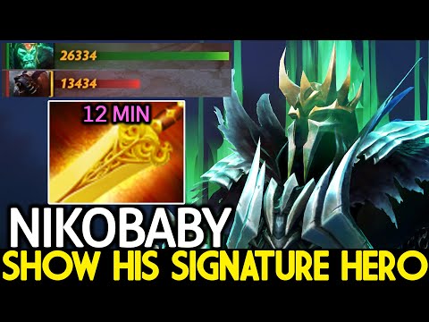 NIKOBABY [Wraith King] Show His Signature Hero 12 Min Radiance Dota 2