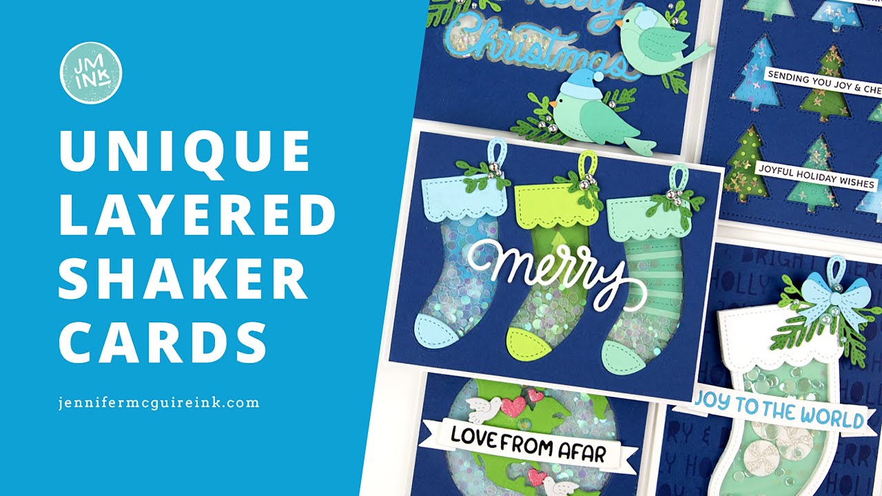 Unique Layered Shaker Cards!