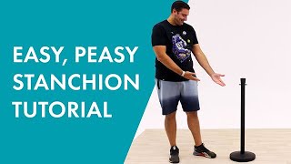 How to Set Up Stanchions | Product Assembly | Displays2go®