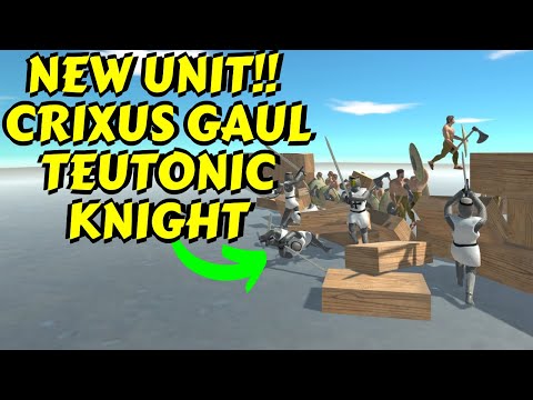 TEUTONIC KNIGHTS crusade against the ANCIENT + MODERN HUMANS in Animal Revolt Battle Simulator